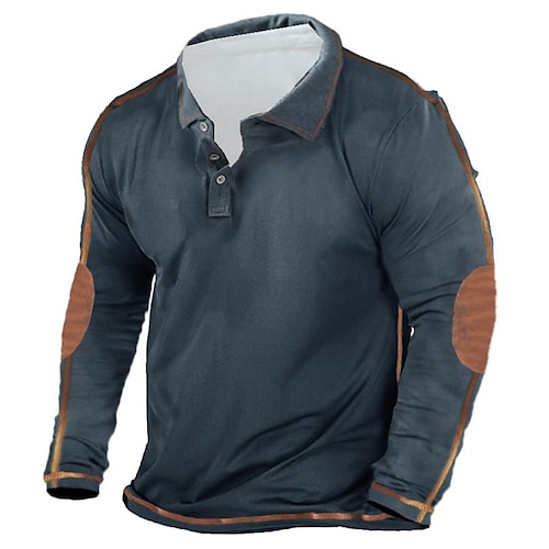 

Herren Zur Seite fahren Kapuzenpullover mit Knöpfen Armeegrün Marineblau Grau Schwarz Farbblock Patchwork Sport Natur Strassenmode Casual Groß und hoch Essential Winter Herbst Bekleidung / Frühling