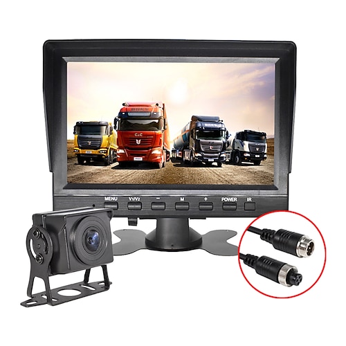 

ksj-701 7 inch LCD Digital Screen 1080p 1/4 inch color CMOS Wired 120 Degree 7 inch Car Rear View Kit LCD Screen / Brightness adjustment / AHD for Car Reversing camera