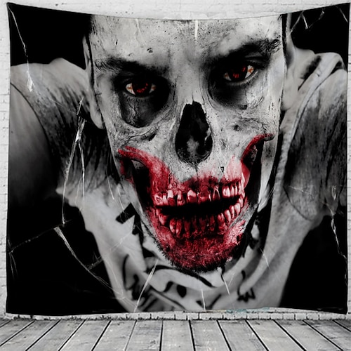 

Halloween Party Wall Tapestry Art Decor Blanket Curtain Hanging Home Bedroom Living Room Decoration Polyester