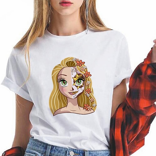 

Inspired by Sugar Skull Mexican T-shirt Cartoon Manga Anime Mexico Independence Day Day of the Dead T-shirt For Men's Women's Unisex Adults' Hot Stamping 100% Polyester