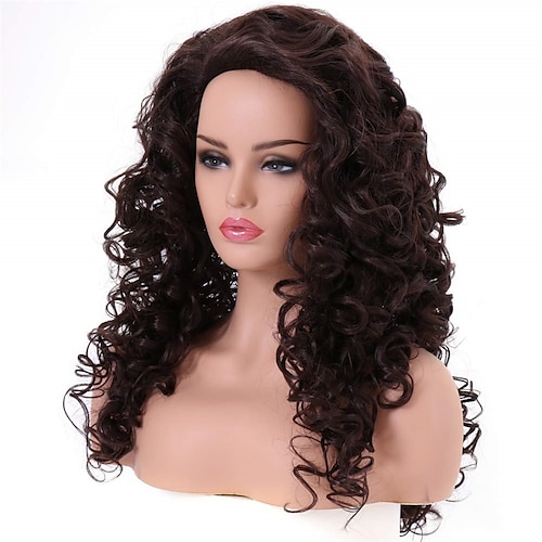 

Long Hair Curly Wavy Full Head Wigs for Women Cosplay Party Hairpiece