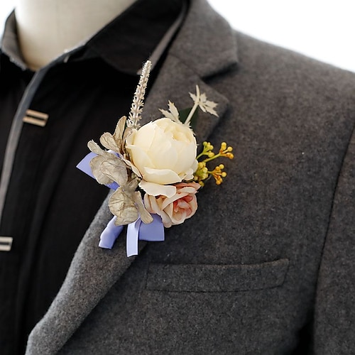 

Wedding wrist flowers Boutonnieres Wedding / Wedding Party Artificial Flower Modern Contemporary