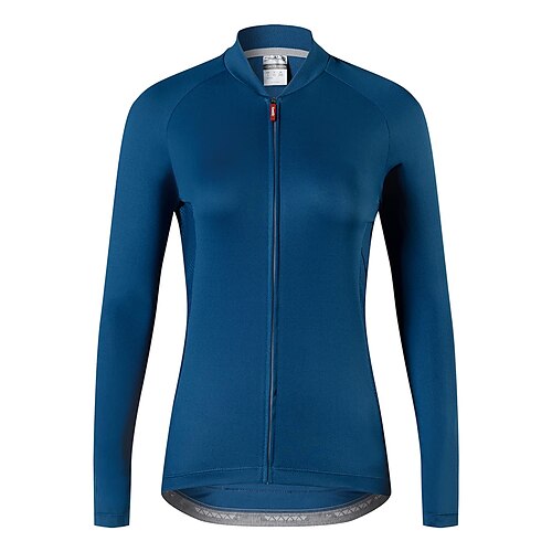 

21Grams Women's Cycling Jersey Long Sleeve Bike Top with 3 Rear Pockets Mountain Bike MTB Road Bike Cycling Breathable Quick Dry Moisture Wicking Reflective Strips White Red Blue Polyester Spandex