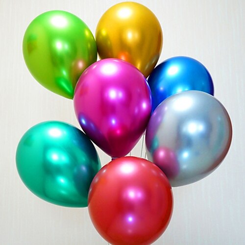 

50pcs New Year Birthday Anniversary Solid Color Balloon for Gift Decoration Party Waterproof 12 inch Emulsion