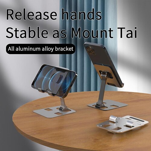 

Phone Stand Car Phone Holder Portable Foldable Adjustable Phone Holder for Home Desk Office Compatible with All Mobile Phone Phone Accessory