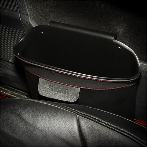 

1pcs Car Door Trash Can Keep Car Clean Easy to Install Space-saving Leather For SUV Truck Van