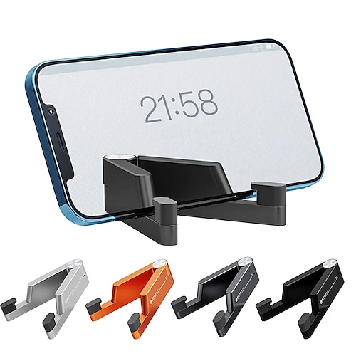 

Universal Mini Size Aluminum Portable Folding Desk Mount Holder Bracket Mobile Phone Cradle Foldable Stand for Cellphone iPad