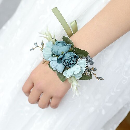 

Wedding wrist flowers Wrist Corsages Wedding / Wedding Party Artificial Flower Sweet