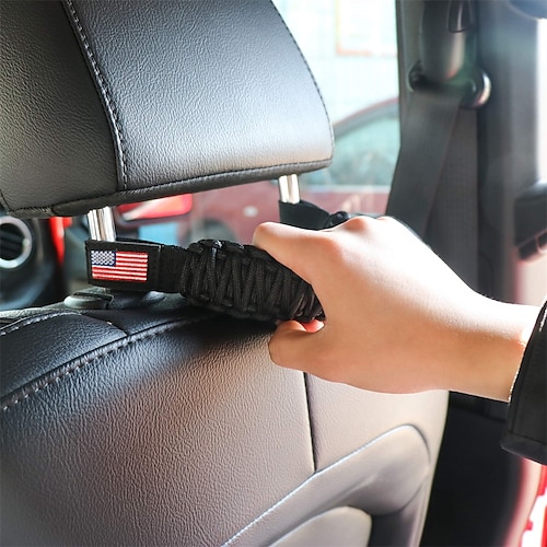 

Front Headrest Grab Handles Universal for Auto Car Trucks SUV Car Back Seat Grab Handle for Jeep Wrangler Jeep Gladiator JT Toyota Tacoma Ford Bronco