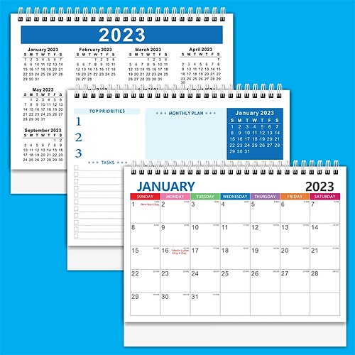 

2023 Wall Calendar Planner Classic Paper Hardcover Portable Classsic Planner / Pages for School Office Business