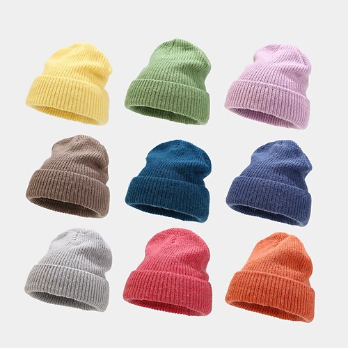 

14 Colors Unisex Solid Color High Quality Beanies Winter Hat For Woman Men Knit Bonnet Autumn Soft Warm Skullies