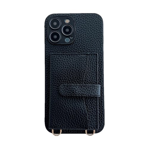 

Phone Case For Apple Wallet Card iPhone 14 Pro iPhone 14 iPhone 13 Pro Max 12 Mini 11 X XR XS Max 8 7 iPhone 13 Pro Max 12 11 iPhone 14 Max Bumper Frame Wallet with Removable Cross Body Strap Solid