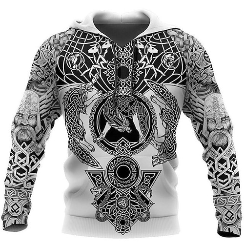 

Men's Unisex Pullover Hoodie Sweatshirt Hooded Graphic Prints Print Sports Outdoor Daily Sports 3D Print Basic Streetwear Hoodies Sweatshirts Long Sleeve Gray