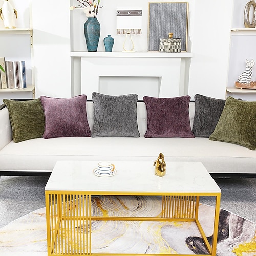 

Simple Luxury Double Side Cushion Cover 1PC Soft Decorative Square Throw Pillow Cover Cushion Case Pillowcase for Bedroom Livingroom Indoor Cushion for Sofa Couch Bed Chair