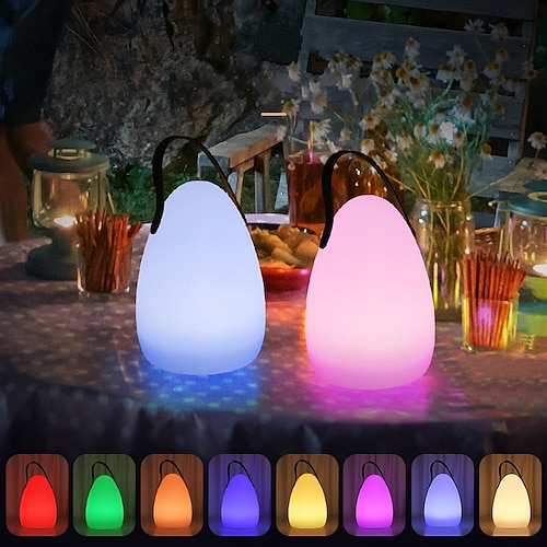 

Portable Lantern Hanging Tent Light USB Rechargeable LED Night Light For Bedroom Living Room Camping Light Remote Control Colorful Atmosphere Camping Light Camping Portable Light Easy to Carry