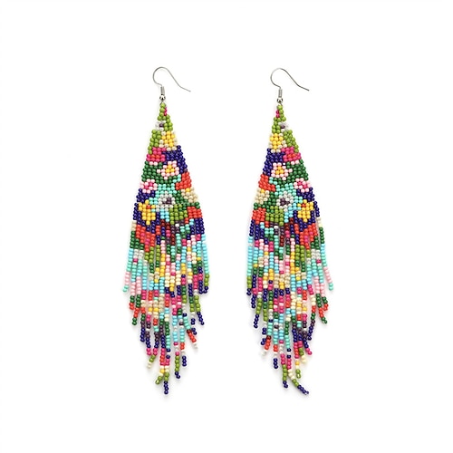 

Women's Earrings Ethnic Style Street Color Block Earring