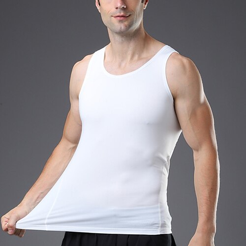 

Men's Gym Tank Top Singlet Sleeveless Base Layer Athletic Breathable Quick Dry Moisture Wicking Gym Workout Running Active Training Sportswear Activewear Solid Colored Black White