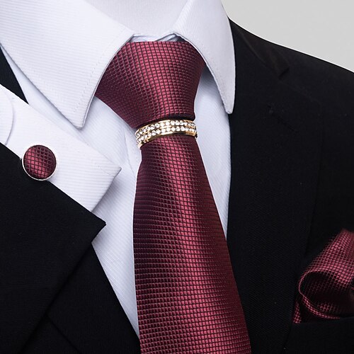 

Men's Ties Neckties Basic Wedding Formal Style Classic Plaid Formal Business Casual Daily