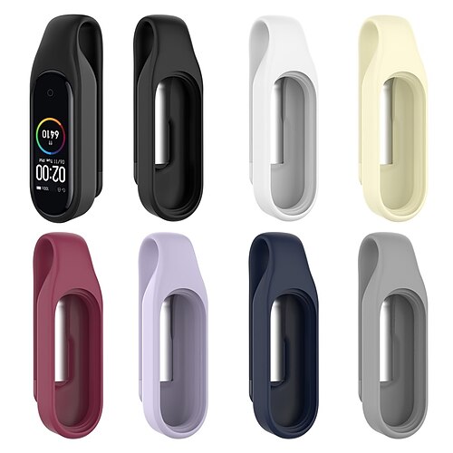 

1 Pack Watch Case Compatible with Amazfit Xiaomi Mi band 6 / Mi Band 5 NFC / Mi Band 6 NFC Scratch Resistant Rugged All Around Protective Silicone Watch Cover
