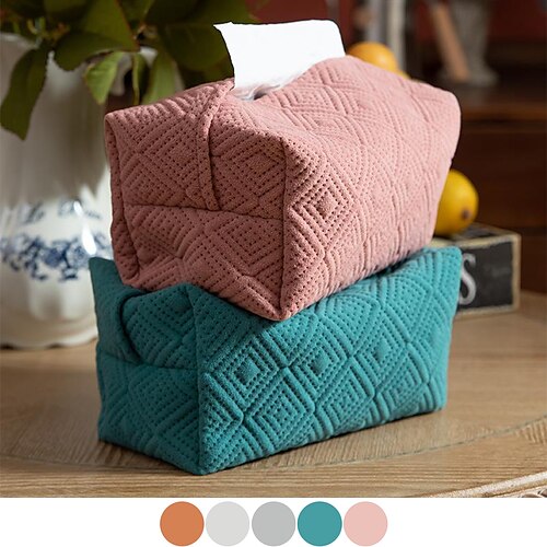 

Rectangular Tissue Box Cover, Tissue Holder/Organizer Decorative for Table Bathroom Vanity Countertop, Kitchen, Vehicle,Night Stands,Car,Office Desk