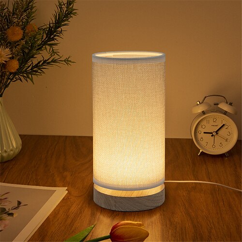 

bordlampe / læselys øjenbeskyttelse / dekorativ moderne moderne / nordisk stil usb drevet til soveværelse / indendørs stof <5v hvid