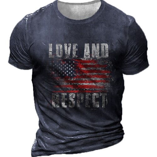 

Men's T shirt Tee Tee Graphic Round Neck Black Army Green Brown Navy Blue Short Sleeve 3D Print Casual Daily 3D Print Tops Fashion Cool Designer Comfortable / Summer / Summer