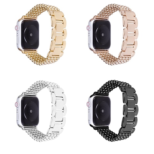 

1PC Smart Watch Band Compatible with Apple iWatch 38/40/41mm 42/44/45mm Stainless Steel Adjustable Breathable Rugged Metal Band for iWatch Smartwatch Strap Wristband for Series 7 / SE / 6/5/4/3/2/1