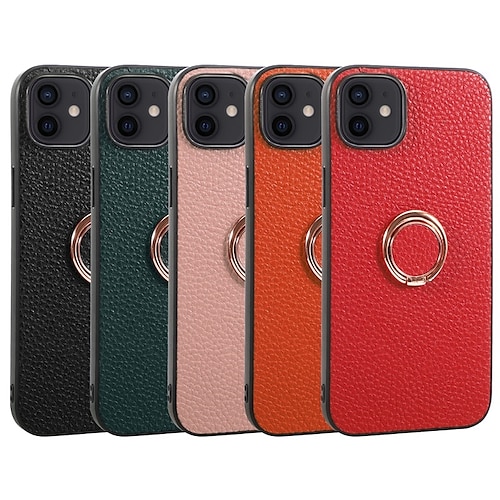 

Phone Case For Apple Back Cover iPhone 14 Pro Max 13 Pro Max 12 Mini 11 Bumper Frame Kickstand Military Grade Protection Solid Colored PU Leather