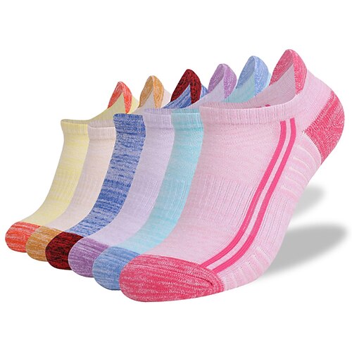 

Comfort Women's Socks Striped Multi Color Socks Casual Socks Medium Casual Pink 6 Pairs