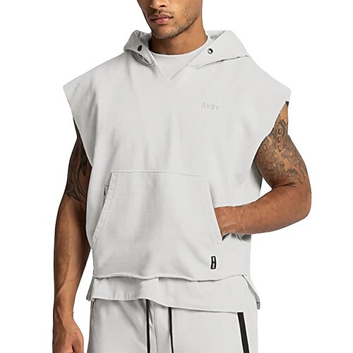 

Men's Hoodie Red White Black Solid Color Cool Winter Clothing Apparel Hoodies Sweatshirts