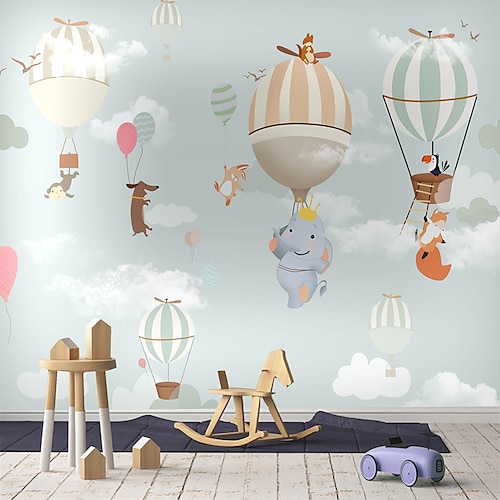 

Mural Cloud Cartoon Balloon Suitable For Hotel Living Room Bedroom Botanical Art Deco 3D Home Decoration Comtemporary Classic Wall Covering