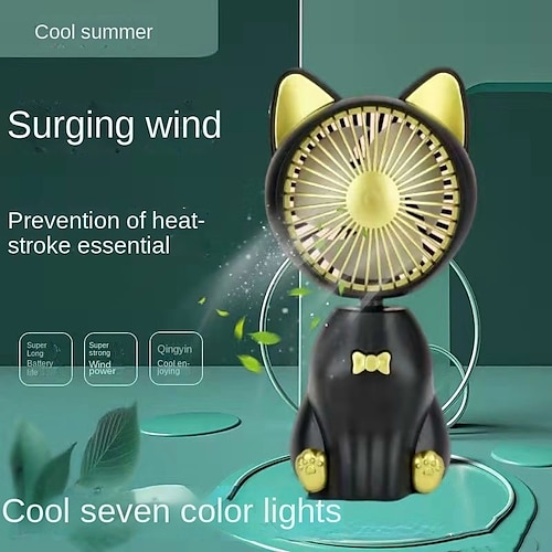 

OTOLAMPARA Small Fans USB Portable Charging Mini Handheld Small Electric Fan Mute Student Lovely Office Desktop Tower Fan