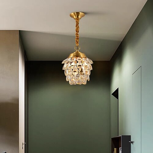 

27 cm sospensione lanterna design lampada a sospensione rame ottone moderna 220-240v