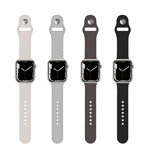 

1pc Smart Watch Band Compatible with Apple iWatch 38/40/41mm 42/44/45mm Silicone Waterproof Adjustable Elastic Sport Band for iWatch Smartwatch Strap Wristband for Series 7 / SE / 6/5/4/3/2/1