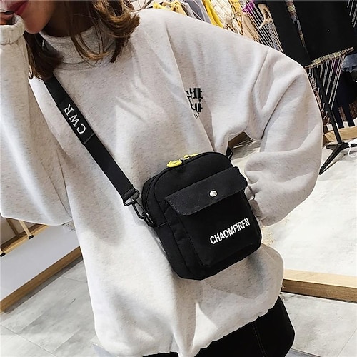 

Women's Crossbody Bag Solid Color Shopping Daily White Black Yellow