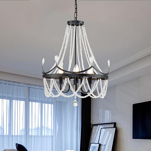

46 cm unikt design lysekrone metalmalet finish vintage 220-240v