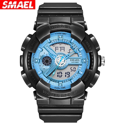 

SMAEL Fashion Sport Watches For Men Top Brand Luxury Waterproof 50M LED Military Watch Men Casual Chronograph Digital Clock 8026