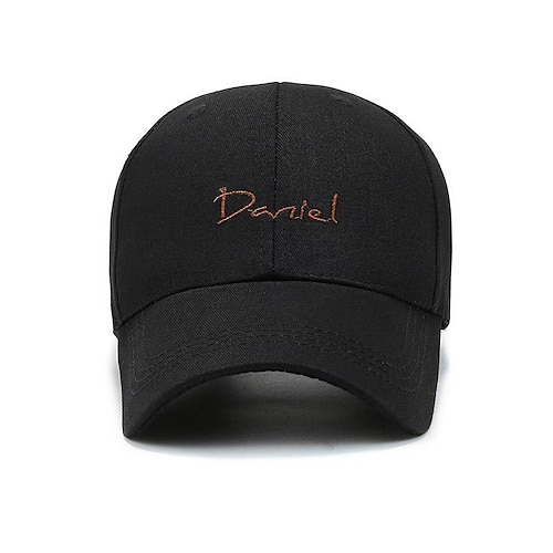 

Men's Hat Baseball Cap White Black Pink Classic Style Adjustable Buckle / Spring