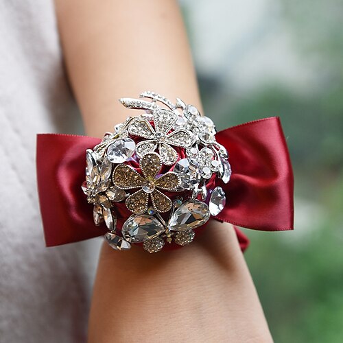 

Wedding wrist flowers Fabric Wedding Party Polyester / Polyamide Modern Contemporary