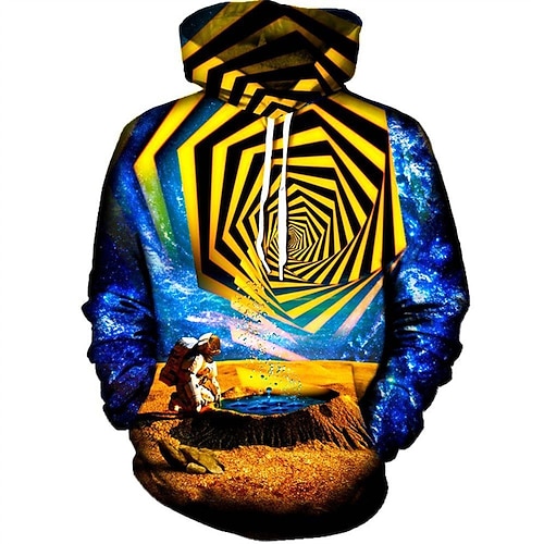 

Men's Unisex Hoodie Pullover Hoodie Sweatshirt Graphic Prints Galaxy Star Print Print Hooded Daily Sports 3D Print Designer Casual Hoodies Sweatshirts Long Sleeve Blue
