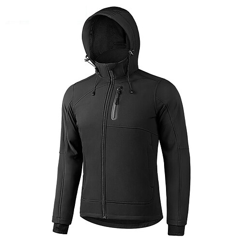 

Men's Softshell Jacket Waterproof Jacket Rain Jacket Winter Fleece Jacket Outdoor Thermal Warm Windproof Breathable Outerwear Jacket Trench Coat Windbreaker Top Full Zipper Hunting Skiing Climbing