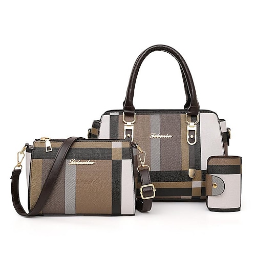 

Women's Bag Set Daily Date Office & Career Lake Green Black Blue Red