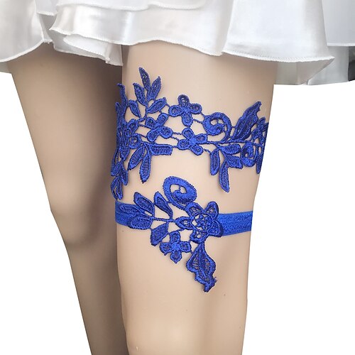 

Polyester Modern Contemporary Wedding Garter With Appliques / Bandage Garters Wedding Party