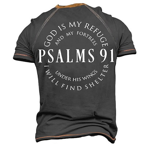 

Men's T shirt Tee Henley Shirt Tee Graphic Letter Henley Black Short Sleeve 3D Print Plus Size Outdoor Daily Button-Down Print Tops Basic Designer Casual Classic / Summer / Summer / Sports