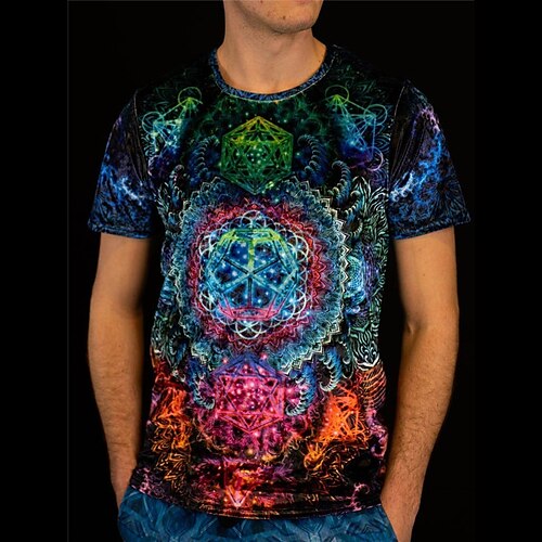 

Men's Unisex T shirt Tee Graphic Prints Crew Neck Blue 3D Print Outdoor Street Short Sleeve Print Clothing Apparel Sports Lightweight Casual Big and Tall / Summer / Summer