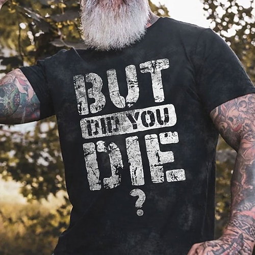 

Homens Unisexo Camiseta Letra Estampas Abstratas Gola Redonda Preto Impressão 3D Ao ar livre Rua Manga Curta Imprimir Roupa Esportes Casual Grande e Alto / Verão / Verão