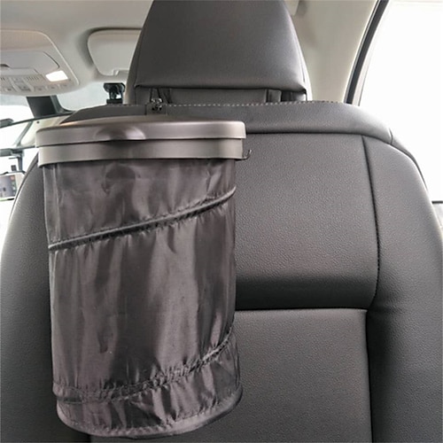 

1pcs Car Backseat Trash Can Keep Car Clean Collapsible Easy to Install Oxford Cloth For SUV Truck Van