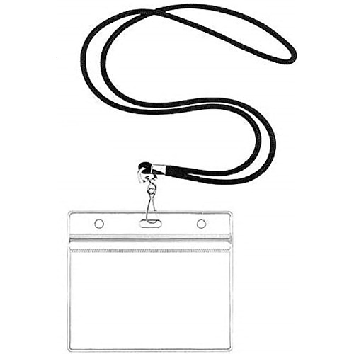 

ID Card Holder ABS Plastic Name Card Holder Waterproof Professional Transparent for Women Men Kids