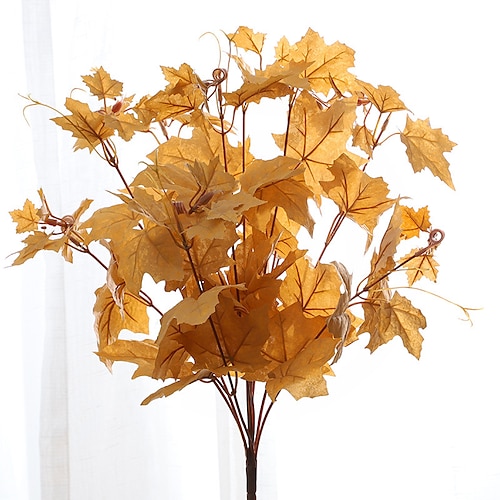

Simulation Plants Bundle Maple Leaves Wedding Decoration Simulation Fake Flowers Simulation Green Plants