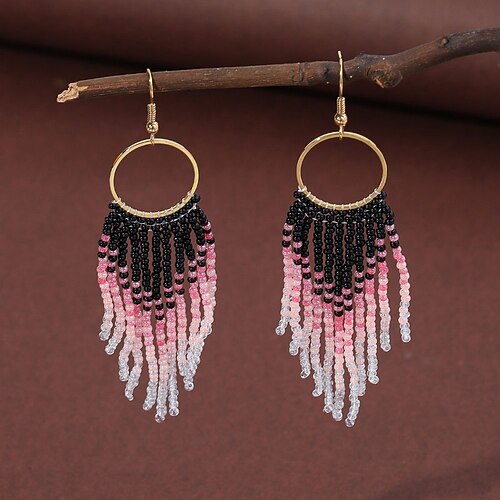

Women's Earrings Fashion Street Color Block Earring